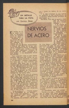 Nervios de acero : Un detalle para la pista