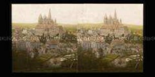 Blick auf Stadt, Dom und Burg, Limburg an der Lahn