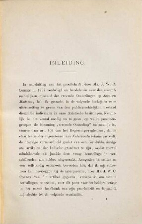 De publiekrechtelijke toestand der vreemde Oosterlingen in Nederlandsch Oost-Indie