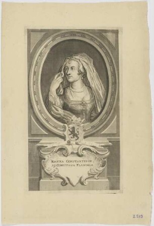 Bildnis der Ioanna Constantinop., 19. Comitissa Flandriae
