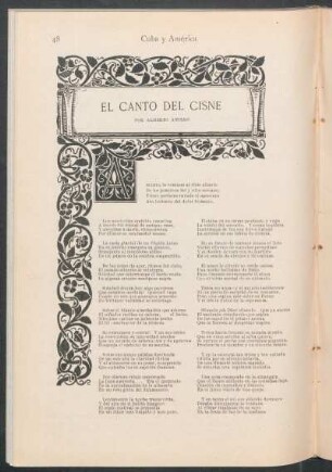 El canto del cisne.