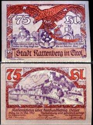 Rattenberg, Tirol 75 Heller