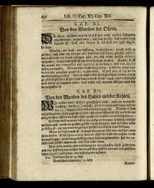 CAP. XII. Von den Wunden des Halses und der Kehlen.