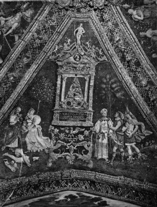 Sala dei Santi — Isis und Osiris-Zyklus — Isis errichtet eine Pyramide über dem Grab des Osiris