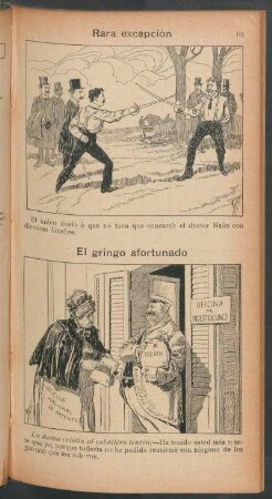 Rara excepción [y] El gringo afortunado - [Viñetas cómicas]