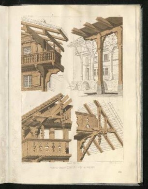 Stuetz-Constructionen der Lauben und Vordaecher
