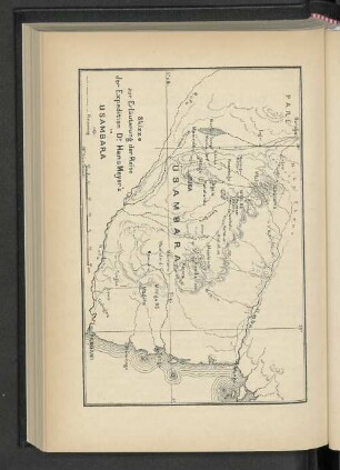 Skizze zur Erläuterung der Reise der Expedition Dr. Hans Meyer's in Usambara