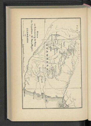 Skizze zur Erläuterung der Reise der Expedition Dr. Hans Meyer's in Usambara