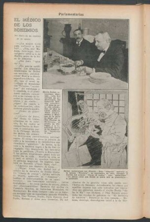 El médico de los bohemios : Del diario de un repórter