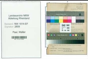 Entnazifizierung Walter Paul , geb. 18.09.1905 (Richter)
