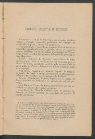 Commissão executiva da exposição