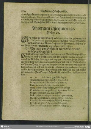 Am dritten Osterfeyertage