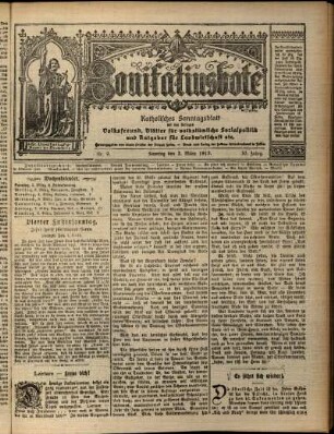 Erste Ausgabe vom Sonntag, den 02. März 1913.