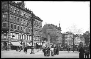 Chemnitz. Theaterplatz und Theaterstraße