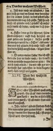 XLVI. Von der wahren Weißheit. - L. Von den Klagen Zions.