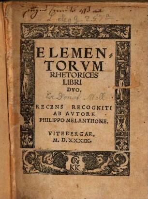 Elementorum Rhetorices libri duo
