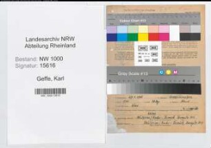 Entnazifizierung Karl Geffe, geb. 27.04.1908 (Foerster)