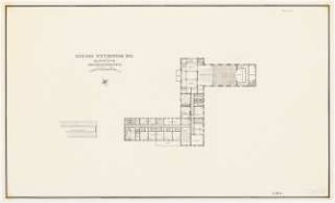 Siedlung für Kriegsbeschädigte Schinkelwettbewerb 1945: Gaststätte. Grundriss OG 1:200
