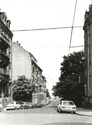 Dresden-Neustadt, Rudolfstraße. Blick nach Norden