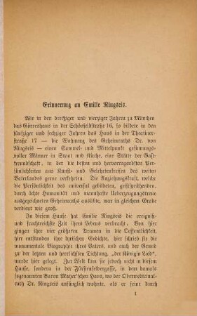 Erinnerung an Emilie Ringseis