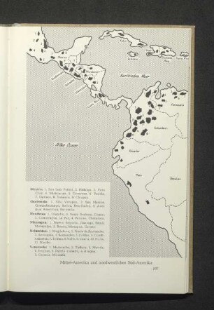 Mittel-Amerika und nordwestliches Süd-Amerika