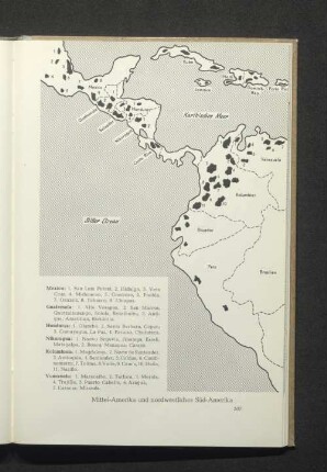 Mittel-Amerika und nordwestliches Süd-Amerika