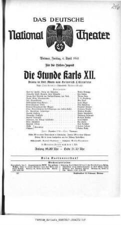 Die Stunde Karls XII.