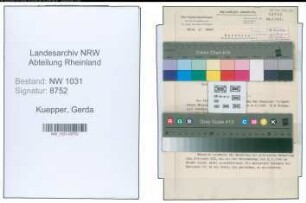 Entnazifizierung Gerda Kuepper , geb. 20.02.1902 ()