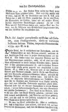 Paraphrasis epistolae ad Galatas.