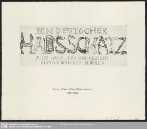 5: Signierte Probedrucke ohne Übermalungen : [1989 - 1994 - 2002]. Mit Autographen, sign. 1993