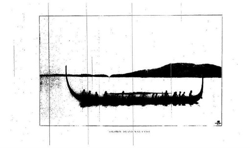 SOLOMON ISLAND WAR CANOE