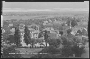 Boxdorf. Blick von der Windmühle auf Boxdorf