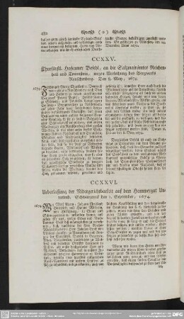 CCXXVI. Ueberlassung der Nidergerichtbarkeit auf dem Hammergut Unterlind. Schwarzeneck den 1. September, 1674