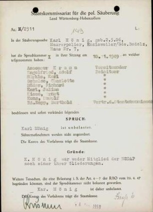 Mönig, Karl