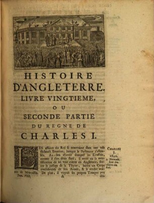 Histoire D'Angleterre. 8, Contenant les dernieres années du Regne de Charles I.