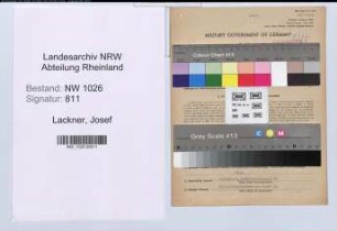 Entnazifizierung Josef Lackner , geb. 10.05.1894 (Justizangestellter)