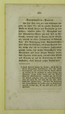 Baumwollen-Papier