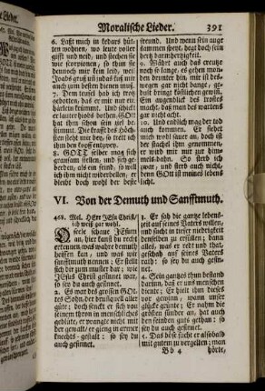 VI. Von der Demuth und Sanfftmuth