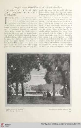 Vol. 61 (1917) = No. 242: The graphic arts at the Royal Academy