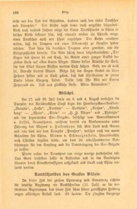 Abfahrt