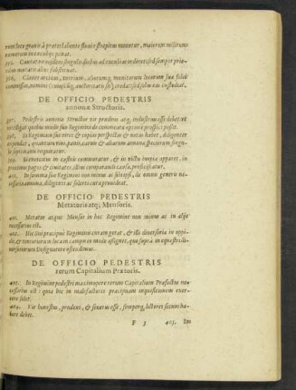 De Officio Pedestris rerum Capitalium Praetoris.