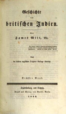 Geschichte des britischen Indien, 6