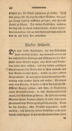 Fünfter Abschnitt.