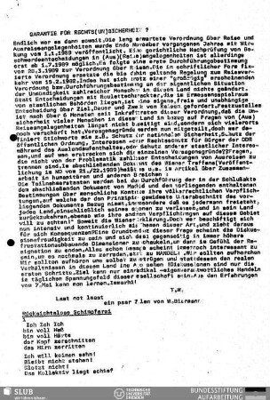 Garantie für Rechts(un)sicherheit?