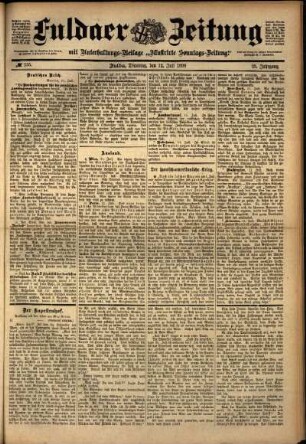Ausgabe vom Dienstag, den 12. Juli 1898.
