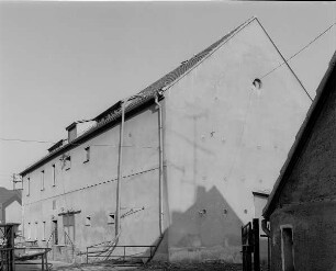 Frohburg Kr.Geithain. Schloßmühle, Mühlengasse 1. 19.Jh. Straßenansicht