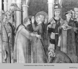 Kapellenausmalung : Martinsszenen : Investitur zum Ritter