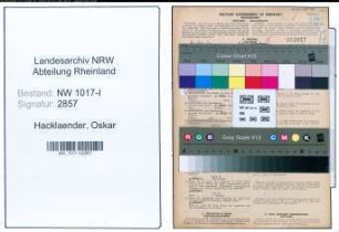 Entnazifizierung Oskar Hacklaender , geb. 04.12.1890 (Gastwirt)