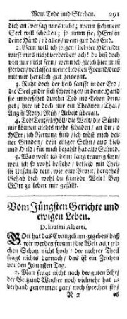 Vom Jüngsten Gerichte und ewigen Leben.