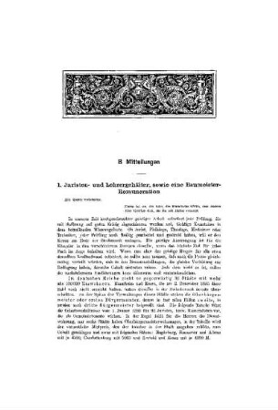 Juristen- und Lehrergehälter, sowie eine Baumeister-Remuneration